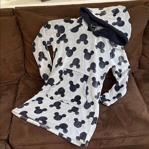 Disney Navy and Gray Faux Fur Blanket